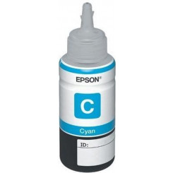 Epson T6642 Cyan Original ECO Tank Ink Cartridge C13T664240 (70 Ml.) for Epson EcoTank ET-14000, ET-16500, ET-2500, ET-2550, ET-2600, ET-2650, ET-3600, ET-4500, ET-4550