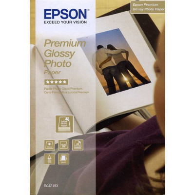 Epson S042153 Premium Glossy Photo Inkjet Paper - 100 mm X 150 mm - 255 grams/M2 - 40 Sheets