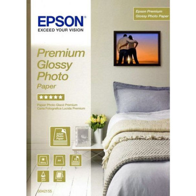 Epson Premium Glossy Inkjet Photo Paper C13S042155 - 210 mm X 297 mm (A4) - 255 grams/M2 -15 Sheets Pack