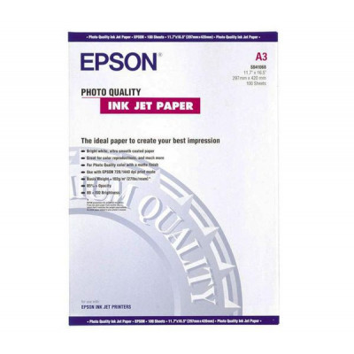 Epson Photo Quality Matte Inkjet Paper C13S041068 - 297 mm X 420 mm (A3) - 105 grams/M2 - 100 Sheets Pack
