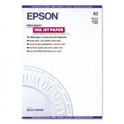 Epson S041079 Photo Quality Matte Inkjet Paper (A2) - 420 mm X 594 mm - 105 grams/M2 - 30 Sheets Pack