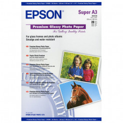 Epson S041316 Premium Glossy Photo Inkjet Paper - (A3+) 329 mm X 483 mm - 255 grams/M2 - 20 Sheets Pack