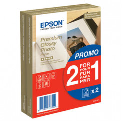 Epson S042167 Premium Glossy Photo Inkjet Paper - 100 mm X 150 mm - 225 grams/M2 - 80 Sheets (1+1 (2 X 40) = 80 Sheets)