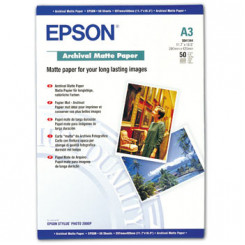 Epson S041344 Archival Matte Photo Inkjet Paper (A3) - 297 mm X 420 mm - 192 grams/M2 - 50 Sheets Pack