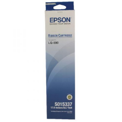 Epson S015337 Black Nylon Original Ribbon C13S015337 (5 Million Strikes) for Epson LQ-590