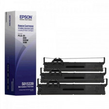 Epson S015339 Black Nylon Ribbon - 3 Pack - for PLQ-20, PLQ-20S