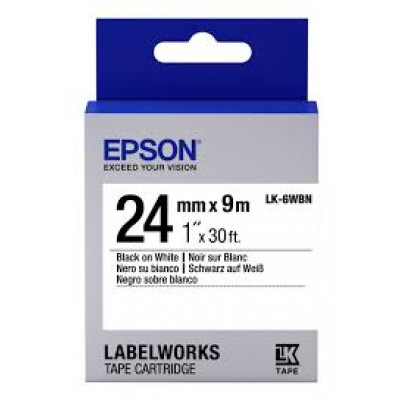 EPSON Ribbon LQ-6WBN - Standard - Black on White - 24mmx9m