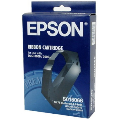 Epson S015066 (C13S015066) Original BLACK Nylon Printer Ribbon (6 Million Strikes)