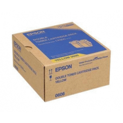 Epson S050606 Yellow (2) Original Toner Twin Pack - 2 X 7500 Pages Cartridge - for AcuLaser C9300