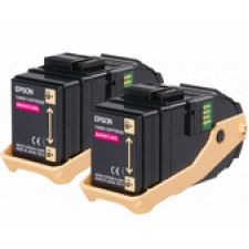 Epson S050607 Magenta (2) Original Toner Twin Pack - 2 X 7500 Pages Cartridge - for AcuLaser C9300