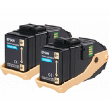 Epson S050608 Cyan (2) Original Toner Twin Pack - 2 X 7500 Pages Cartridge - for AcuLaser C9300