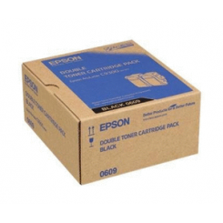 Epson S050609 Black (2) Original Toner Twin Pack - 2 X 6500 Pages Cartridge - for AcuLaser C9300