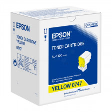 Epson S050747 Yellow Toner Cartridge (8800 Pages) - Original Epson pack for AcuLaser C300