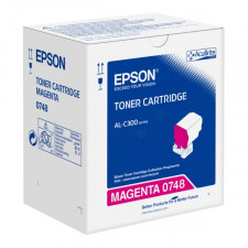 Epson S050748 Magenta Toner Cartridge (8800 Pages) - Original Epson pack for AcuLaser C300
