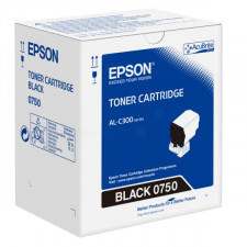 Epson S050750 Black Toner Cartridge (7300 Pages) - Original Epson pack for AcuLaser C300