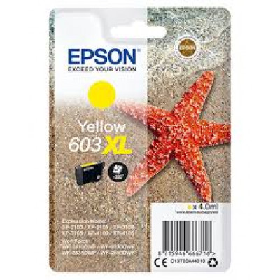 Epson 603XL High Capacity Yellow Original Ink Cartridge C13T03A44010 (4 ml)