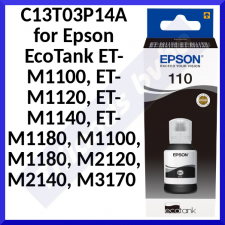 Epson EcoTank 101 Original Black Ink Refill Cartridge C13T03V14A (127 Ml.)