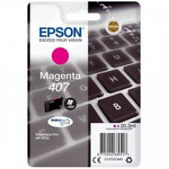 Epson 407 Magenta Large Capacity Original Ink Cartridge C13T07U340 (20.3 ml) for Epson WorkForce Pro WF-4745, WF-4745DTWF
