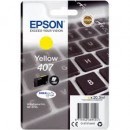 Epson 407 Yellow Large Capacity Original Ink Cartridge C13T07U440 (20.3 ml) for Epson WorkForce Pro WF-4745, WF-4745DTWF