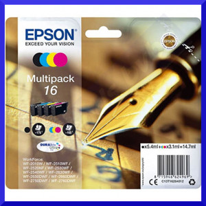Epson 16XL (4-Ink CMYK Pack) Black / Cyan / Magenta / Yellow High Yield Original Ink Cartridges