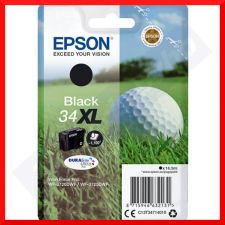 Epson 34XL Black High Capacity Original Ink Cartridge C13T34714010 (16.3 Ml.) for Epson WorkForce Pro WF-3720DWF. WF-3725DWF