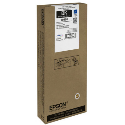 Epson T9451 Black Original Ink Cartridge C13T945140 (64.6 ml) for Epson WorkForce Pro WF-C5210DW, WF-C5290DW, WF-C5710DWF, WF-C5710DWF Power PDF, WF-C5790DWF
