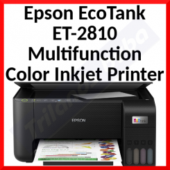 Epson EcoTank ET-2810 - Multifunction printer - colour - ink-jet - ITS - A4 (media) - up to 10 ppm (printing) - 100 sheets - USB, Wi-Fi - black