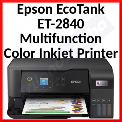 Epson EcoTank ET-2840 - Multifunction printer - colour - ink-jet - ITS - A4 (media) - up to 15 ppm (printing) - 100 sheets - USB, Wi-Fi - black