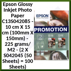 Epson Glossy Inkjet Photo Paper C13S042085 