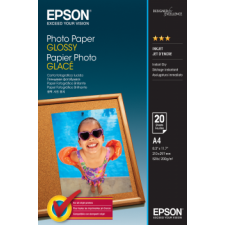 Epson Glossy Inkjet White Photo Paper C13S042538 - 210 mm X 297 mm (A4) - 200 Grams/M2 - 20 sheets per pack