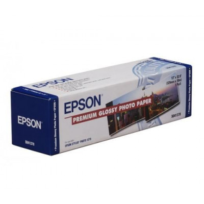 Epson S041379 Premium Glossy Photo Inkjet Paper - 255 grams/M2 - 329 mm X 10 Meters Roll