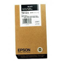 Epson T6121 Original Photo Black Ink Cartridge C13T612100 (220 Ml) - for Epson for Stylus Pro 7400, 7450, 9400, 9450