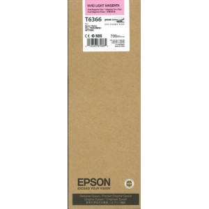 Epson T6366 Original Vivid Light Magenta Ink Cartridge C13T636600 - 700 ml. - for stylus Pro 7890, 7900, 9890, 9900, WT7900