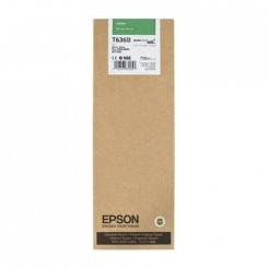 Epson T636B Original Green Ink Cartridge C13T636B00  - 700 ml. - for stylus Pro 7890, 7900, 9890, 9900