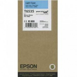 Epson T6535 (C13T653500) Original LIGHT CYAN Ink Cartridge (200 Ml.)