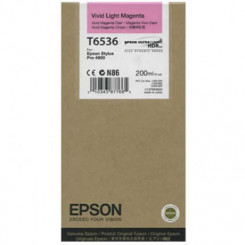 Epson T6536 (C13T653600) Original LIGHT VIVED MAGENTA Ink Cartridge (200 Ml.)