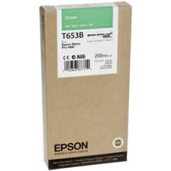 Epson T653B (C13T653B00) Original GREEN Ink Cartridge (200 Ml.)