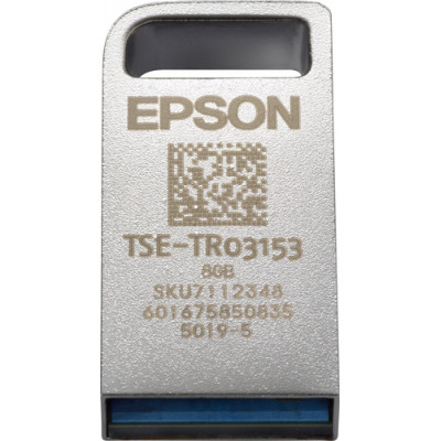Epson 7112348. Capacity: 8 GB, Device interface: USB Type-A. Form factor: Capless, Product colour: Silver
