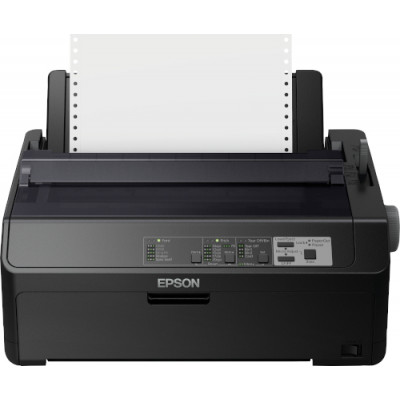 Epson FX 890IIN - Printer - monochrome - dot-matrix - Roll (21.6 cm), JIS B4, 254 mm (width) - 240 x 144 dpi - 9 pin - up to 738 char/sec - parallel, USB 2.0, LAN