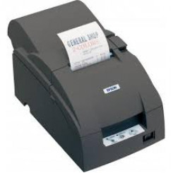Epson POS Printer TM-U220A receipt printer black dot-matrix printing/media width 76 mm/speed 6lps/parallel/cutter/rewinder/ESC/POS/including power supply unit