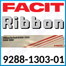 Facit 9288-1303-01 (2-Pack) Black Ink Original Nylon Ribbon (0.5" Width) for B3150, B3350, B3450, B3550
