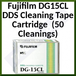 Fujifilm DG15CL DDS Cleaning Tape Cartridge  (50 Cleanings) - 4mm Cleaning Cartridge for DAT / DDS Drives