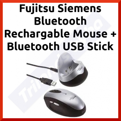 Fujitsu Siemens Bluetooth Rechargable Wireless Mouse + Bluetooth USB Stick