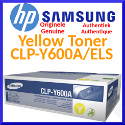 Samsung CLP-Y600A Yellow Original Toner Cartridge (2000 Pages)