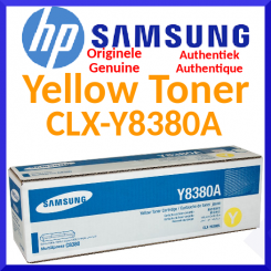 Samsung CLX-Y8380A Yellow Original Toner Cartridge SU627A (15000 Pages) for Samsung CLX-8380N, CLX-8380ND, MultiXpress 8380ND - Clearance Sale - Uitverkoop - Soldes - Ausverkauf