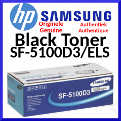 Samsung SF-5100D3 Black Original Toner Cartridge (3000 Pages) for Samsung SF-5100, SF-5100PI, SF-510P, SF-515, SF-515F, SF-530, SF-531P, SF-535E - Clearance Sale - Uitverkoop - Soldes - Ausverkauf
