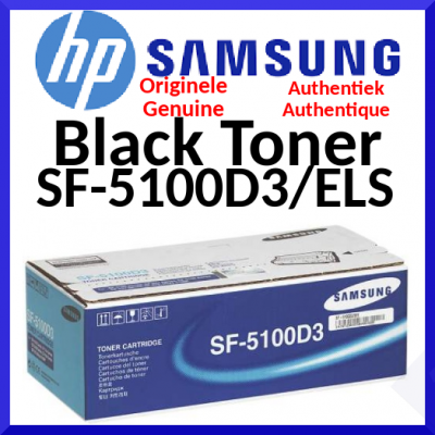 Samsung SF-5100D3 Black Original Toner Cartridge (3000 Pages) for Samsung SF-5100, SF-5100PI, SF-510P, SF-515, SF-515F, SF-530, SF-531P, SF-535E