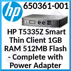 HP T5335Z Smart Thin Client 1 GB RAM, 512MB Flash SSD (650361-001) - Refurbished