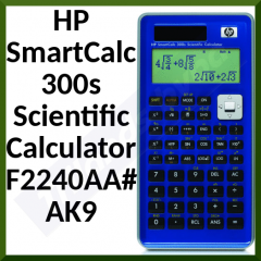 HP SmartCalc 300s Scientific Calculator - Blue - (F2240AA#AK9)