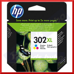 HP 302XL Original High Capacity TRI-COLOR Ink Cartridge F6U67AE (330 Pages)